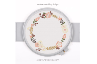 Charming Small Floral Wreath for Monogram