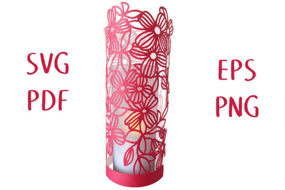 Clematis Floral Lantern 3D Cut File: A Beautiful Addition to Any Room