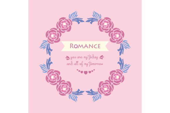 Designing Romantic Greeting Cards with Floral Frames