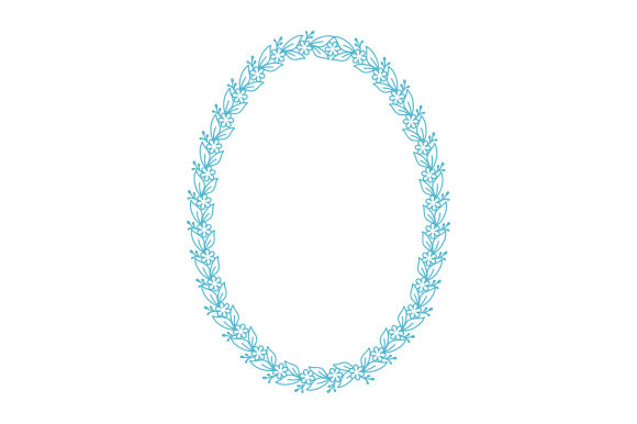 Elevate Your Design with Dainty Round Floral Frame