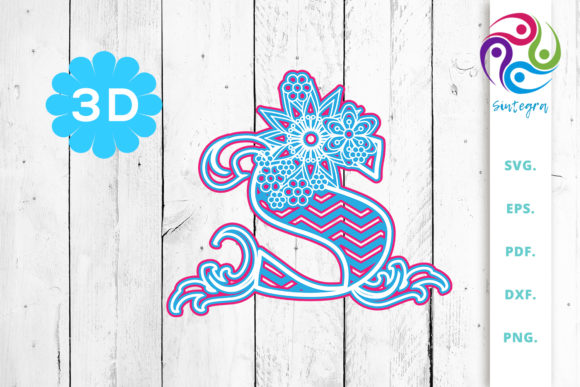 Exploring the 3D Multilayer Floral Chevron Letter S: A Versatile Craft Resource