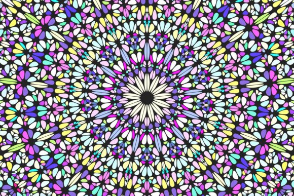 Exploring the Vibrant World of Colorful Flower Mosaic Backgrounds