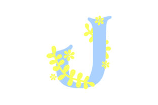 Floral Alphabet - J: A Creative and Versatile Design Solution
