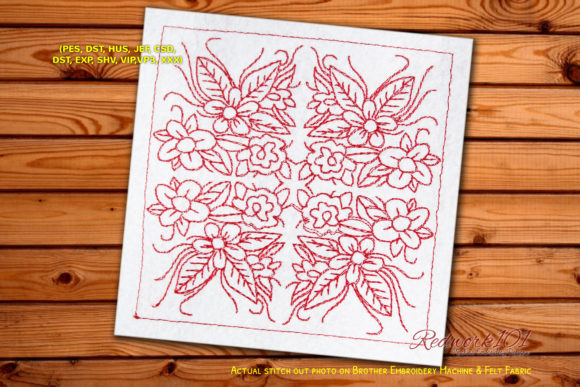 Floral Quilt Block: A Charming Addition to Your Creative Projects