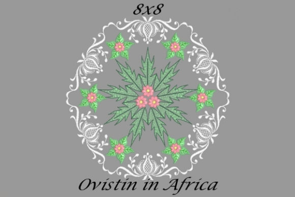 Green Pink Floral Quilt Block for Bed Decor