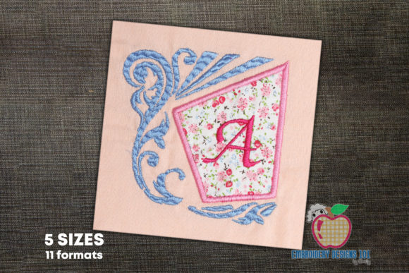 Letter a with Floral Frame: A Charming Typography Choice
