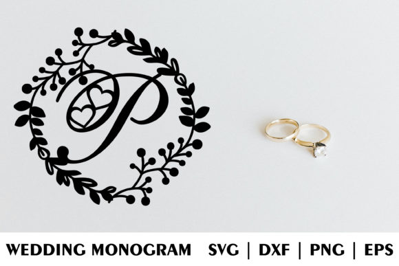 Letter P of Wedding Decorative Monogram: A Unique and Creative Design